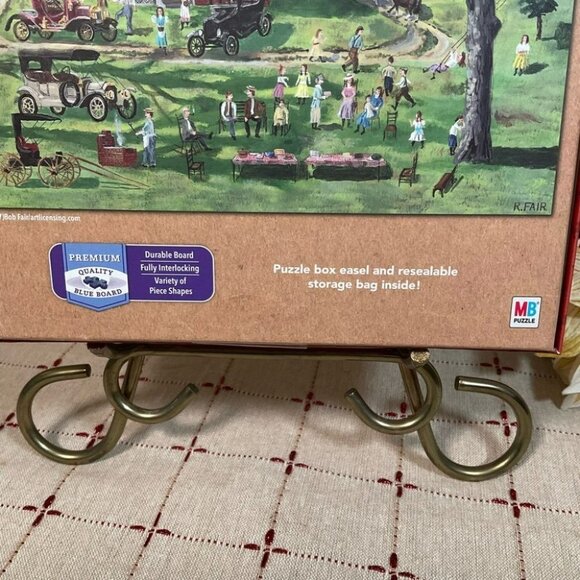 Milton Bradley Premium Blue Board 1000 piece Jigsaw Puzzle Art by Bob Fair New - Picture 5 of 5